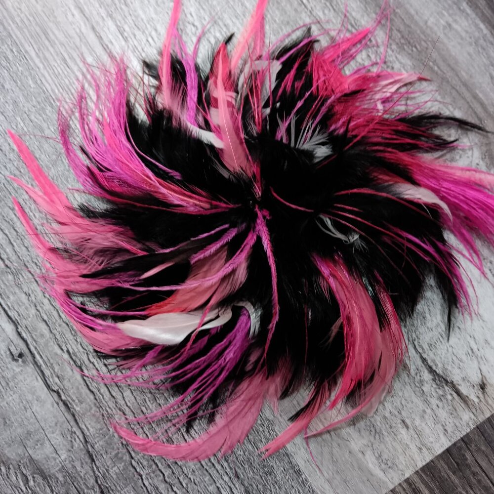 Fancy Feather Coursage Bow